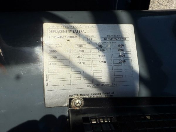 Toyota 8FBMT35 – Image 19